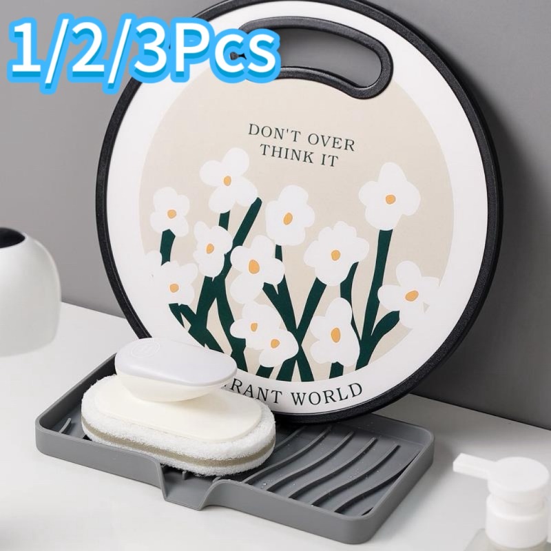 Silicone Tap Washer - Self Draining Soap Bar Holder Silicone