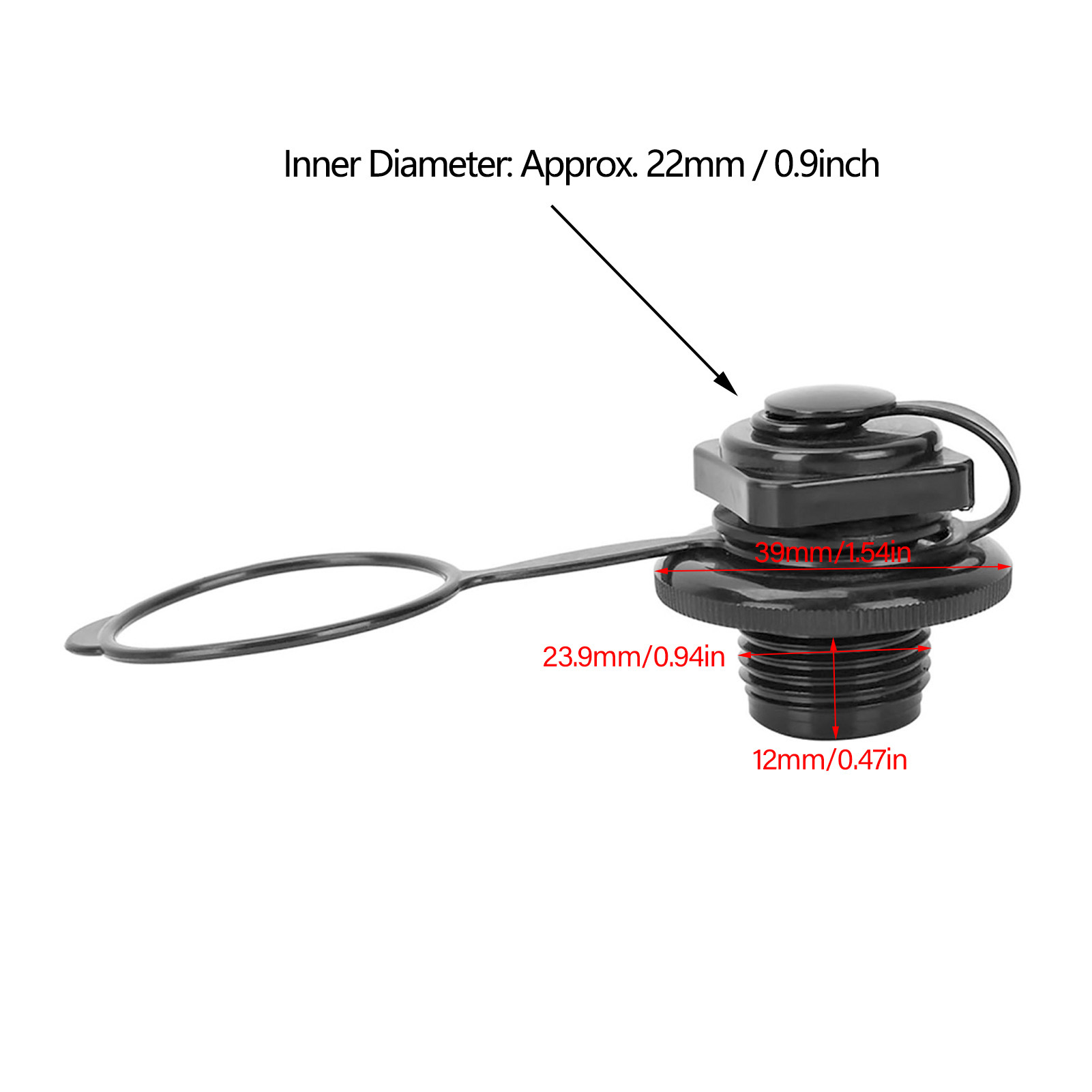23.9mm Black Plastic Inflatabl - Float Ball Valve incelemesi ve fiyatı