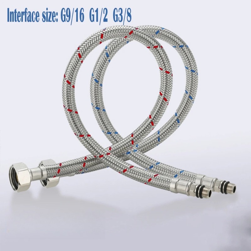 2PCS 60cm Flexible Plumbing Pi - Flexible Hose Braided incelemesi ve fiyatı