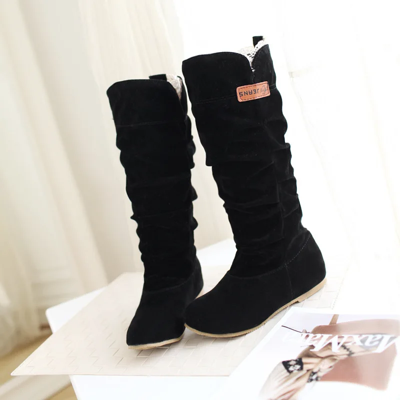 2026 New Mid-tube Snow Boots H - Pipe Bending Spring incelemesi ve fiyatı