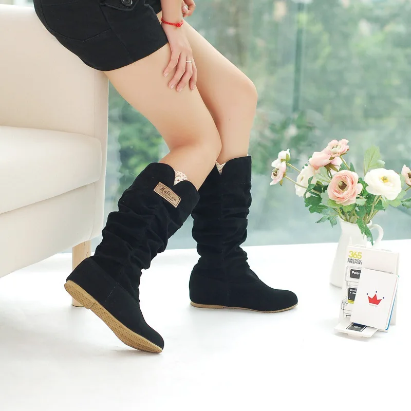2026 New Mid-tube Snow Boots H - Pipe Bending Spring incelemesi ve fiyatı