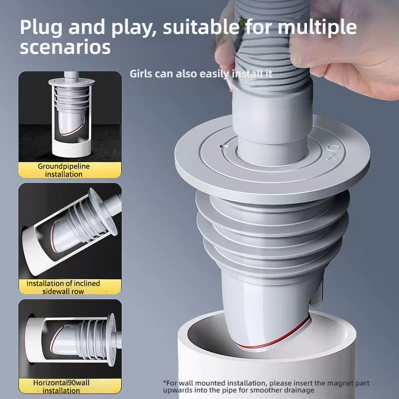 Silicone Bathroom Sewer Seal R - Drain Pipe Clip incelemesi ve fiyatı