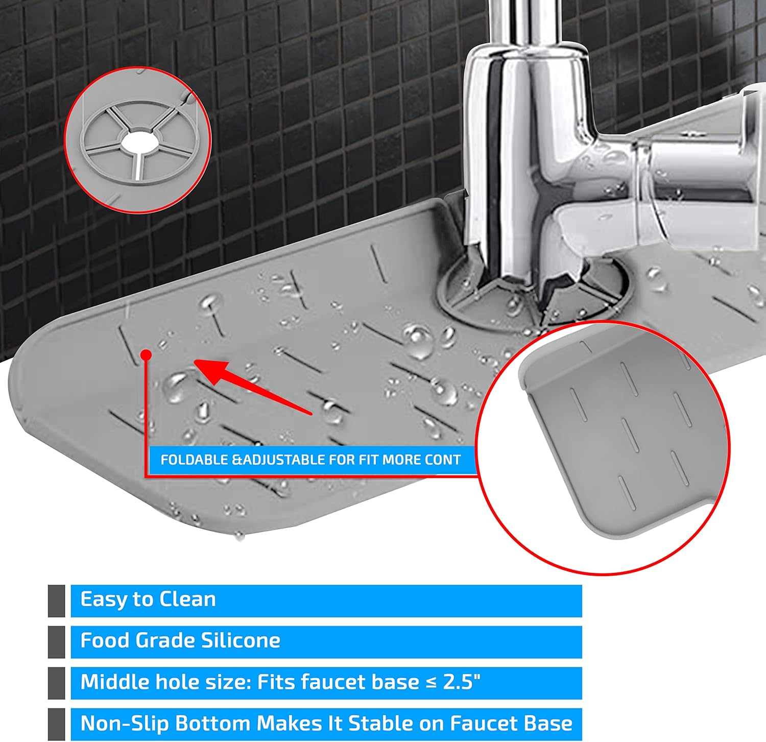 Silicone Faucet Pad for Kitche - Silicone Tap Washer incelemesi ve fiyatı