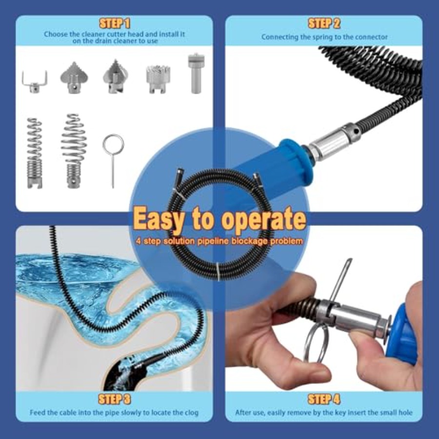 Drain Snake, Drain Auger with  - Drain Snake Flexible incelemesi ve fiyatı