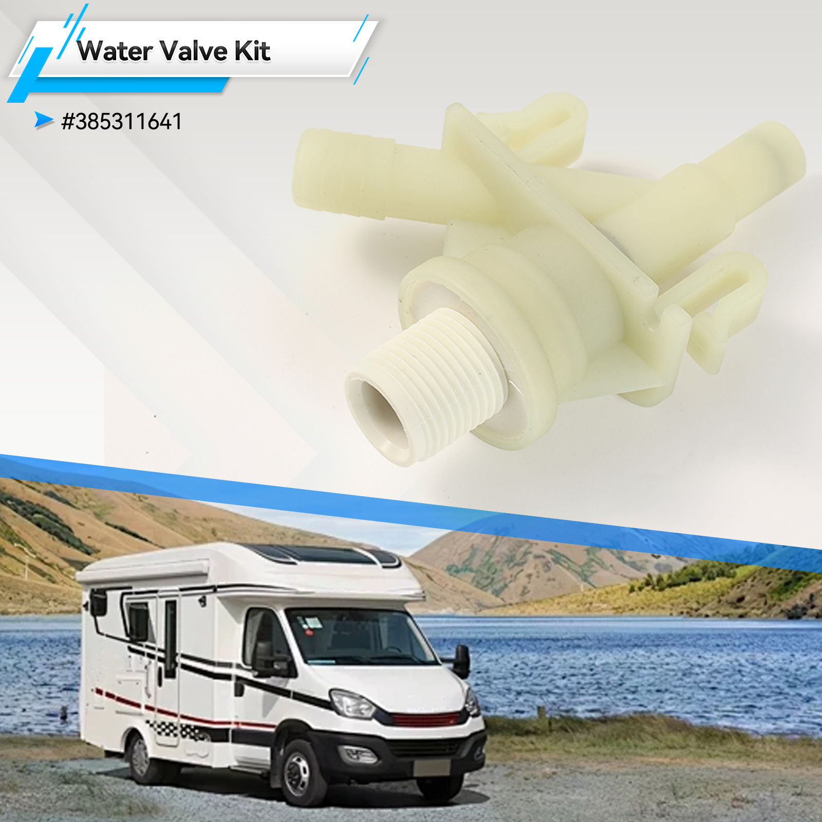 Plastic RV Camper Water Valve  - Toilet Fill Valve incelemesi ve fiyatı