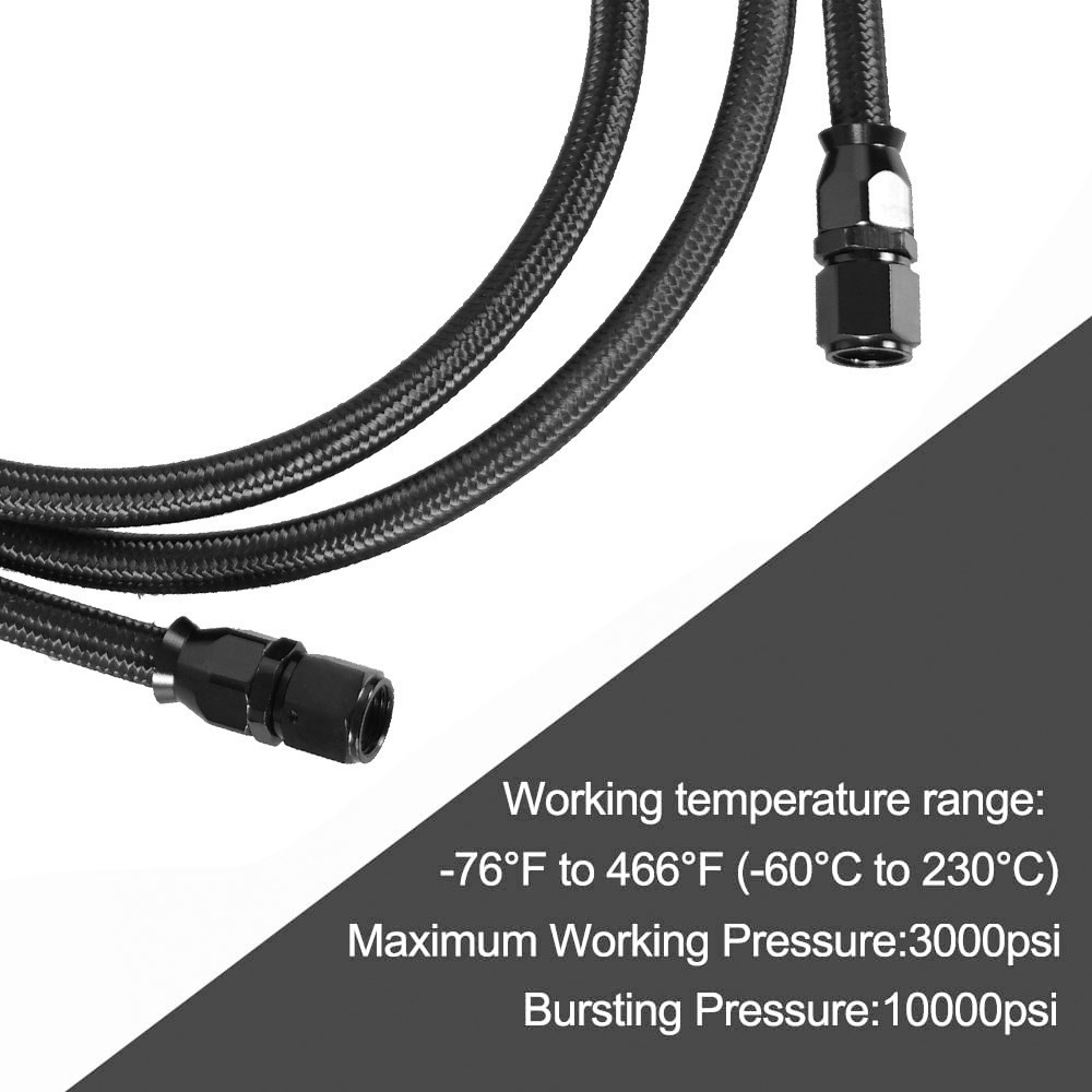 2 X 7Ft AN6 Flexible PTFE Tran - Flexible Hose Braided incelemesi ve fiyatı