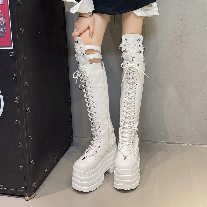 Punk Women Boots Ladies Cospla - Pipe Bending Spring incelemesi ve fiyatı