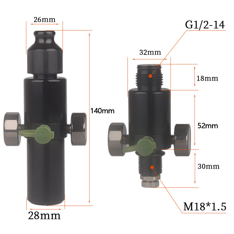 HPA Scuba M18*1.5 Pressure Reg - Float Ball Valve incelemesi ve fiyatı