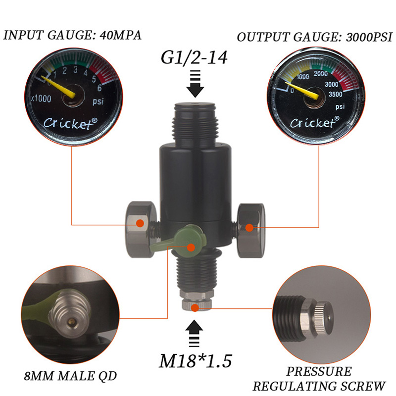 HPA Scuba M18*1.5 Pressure Reg - Float Ball Valve incelemesi ve fiyatı