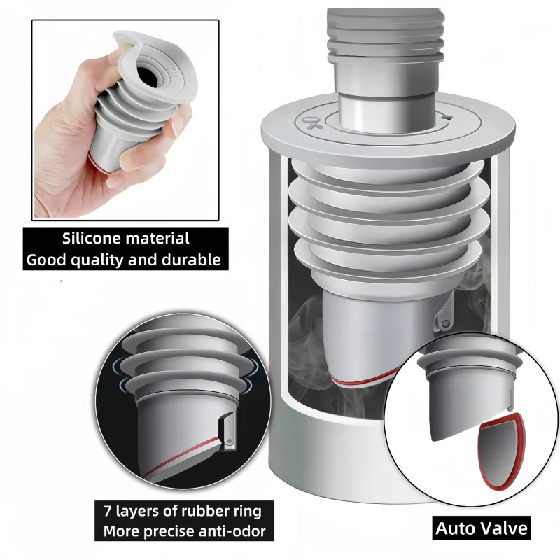 Silicone Sink Stopper Sewer Pi - Drain Pipe Clip incelemesi ve fiyatı
