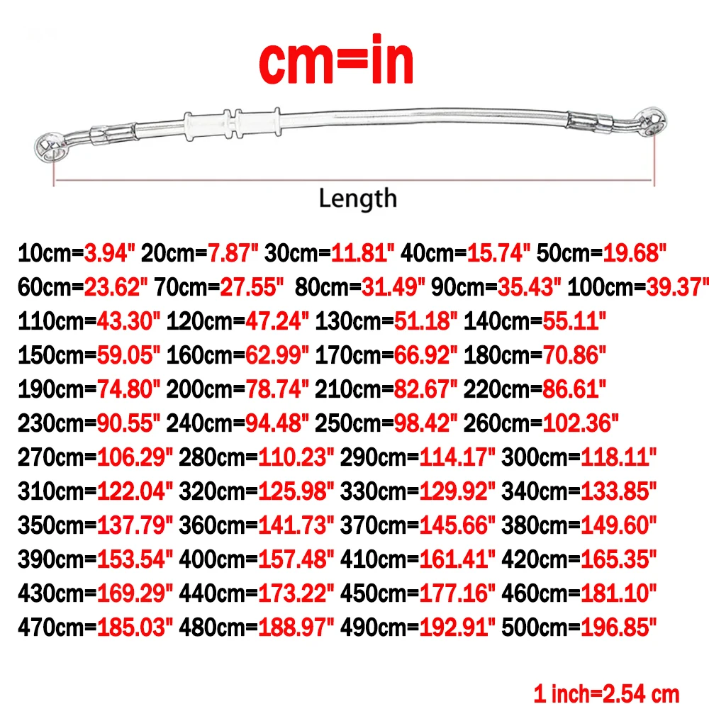10cm~500cm Motorcycle Brake Cl - Flexible Hose Braided incelemesi ve fiyatı