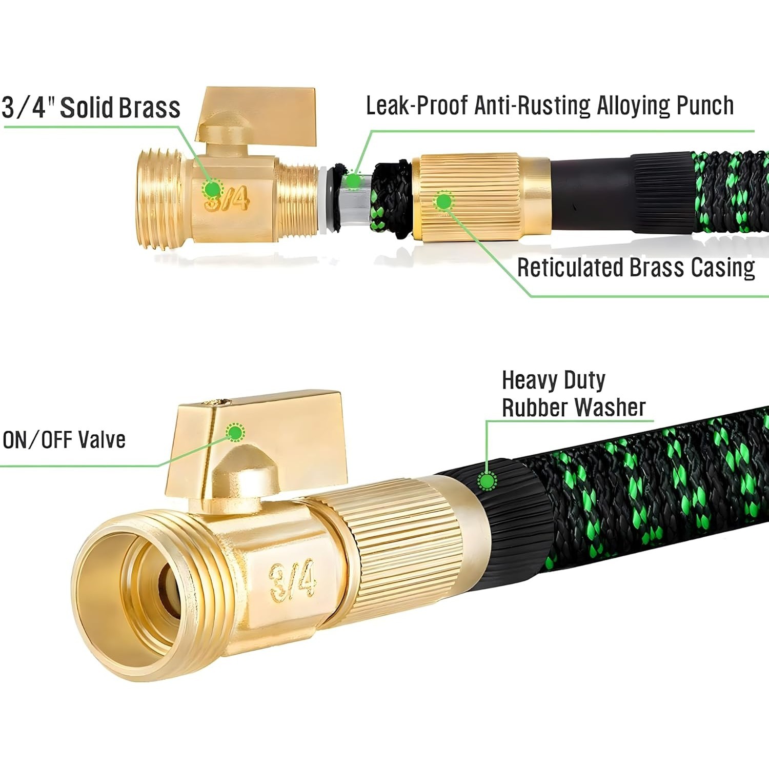 Non-Expandable Garden Hose wit - Flexible Hose Braided incelemesi ve fiyatı