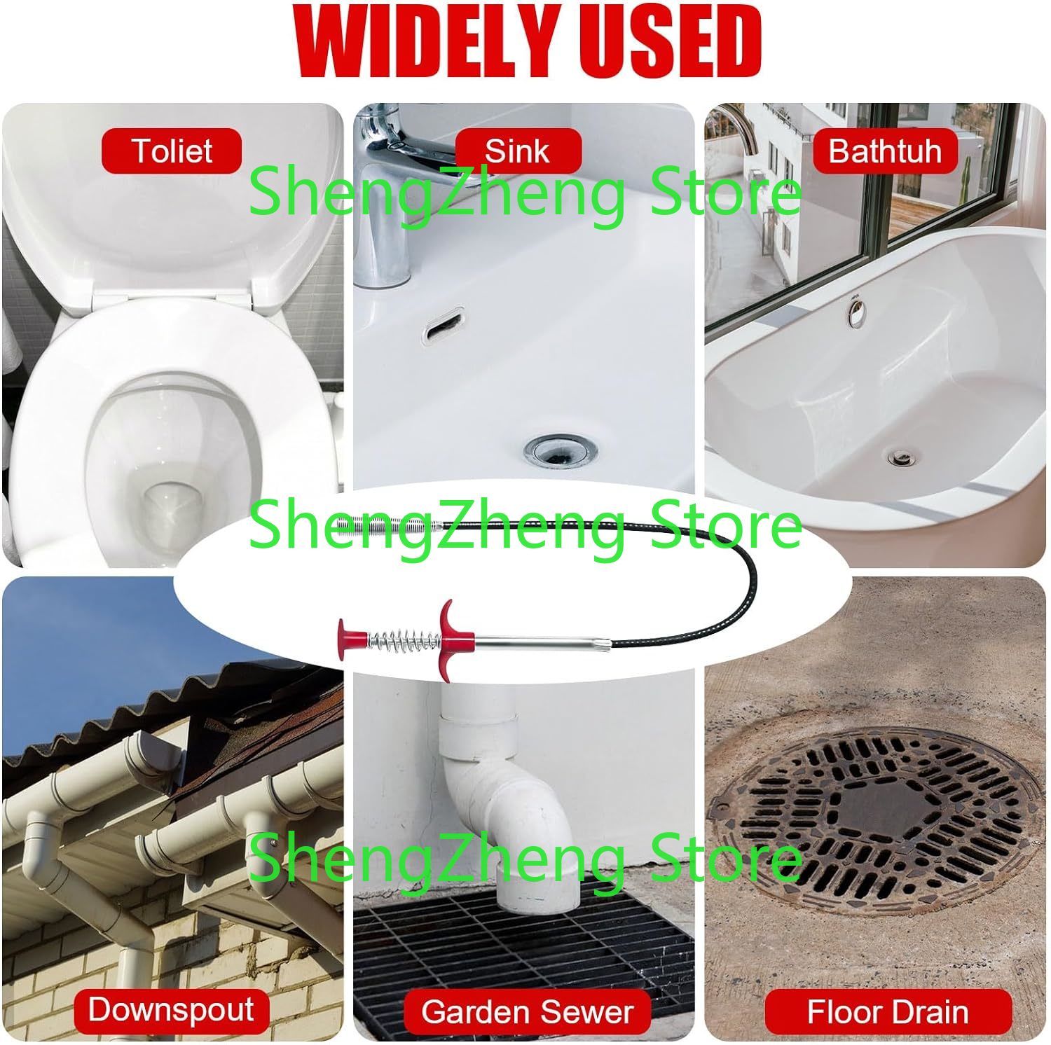 1Pcs Drain Snake Hair Drain Cl - Drain Snake Flexible incelemesi ve fiyatı