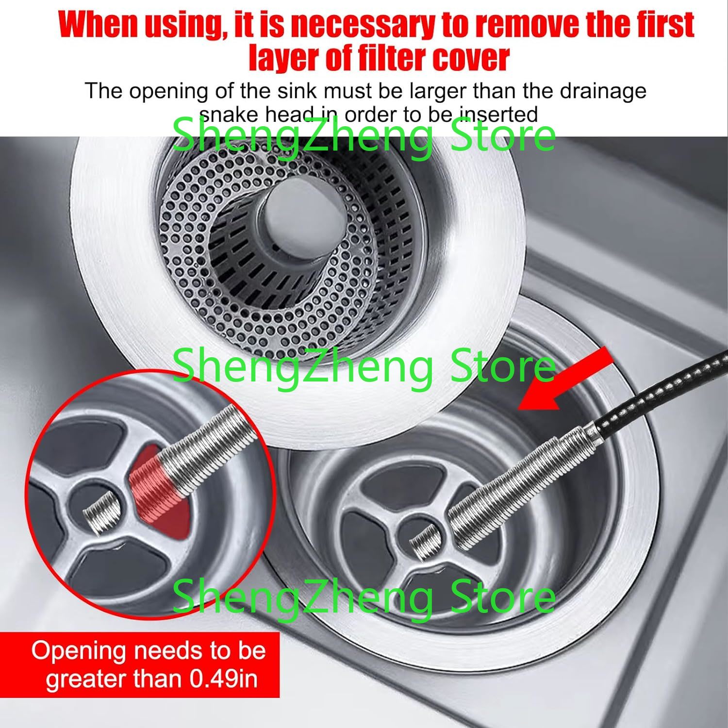 1Pcs Drain Snake Hair Drain Cl - Drain Snake Flexible incelemesi ve fiyatı