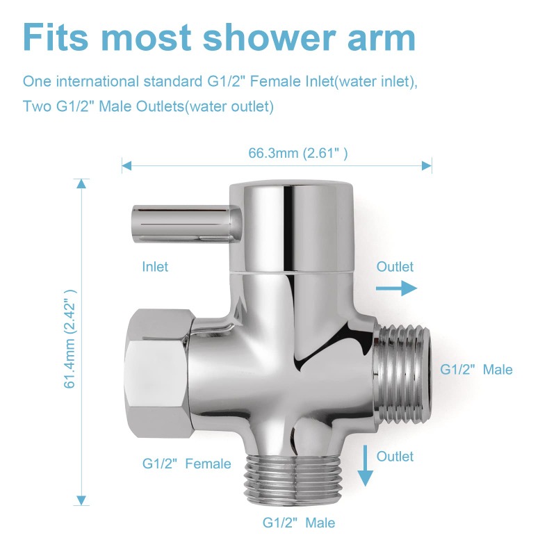 Brass Metal 3 Way Shower Head  - Shower Valve Cartridge incelemesi ve fiyatı