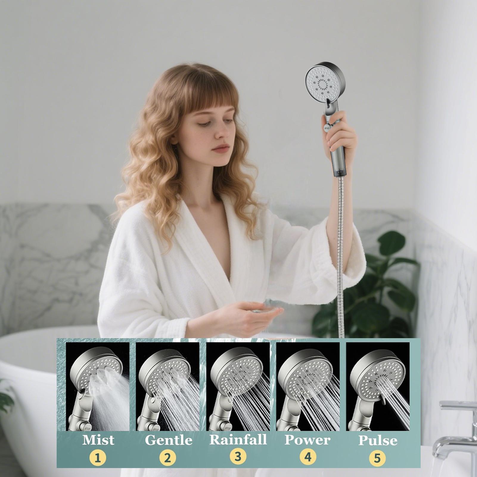New Shower Head 5 Modes Filter - Silicone Tap Washer incelemesi ve fiyatı