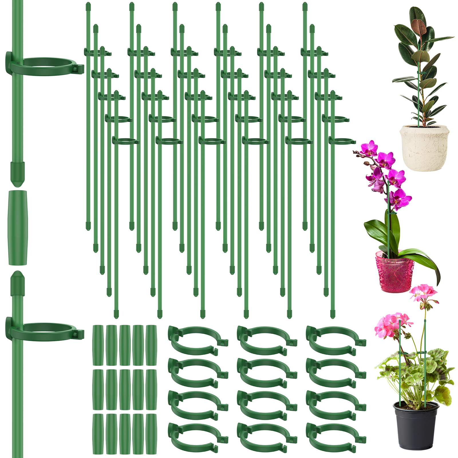 5/30Pcs Adjustable Plant Suppo - Plastic Pipe Clip incelemesi ve fiyatı