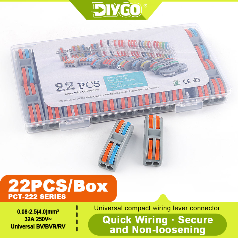 DIY GO 22PCS Lever Wire Connec - Push Fit Connector incelemesi ve fiyatı