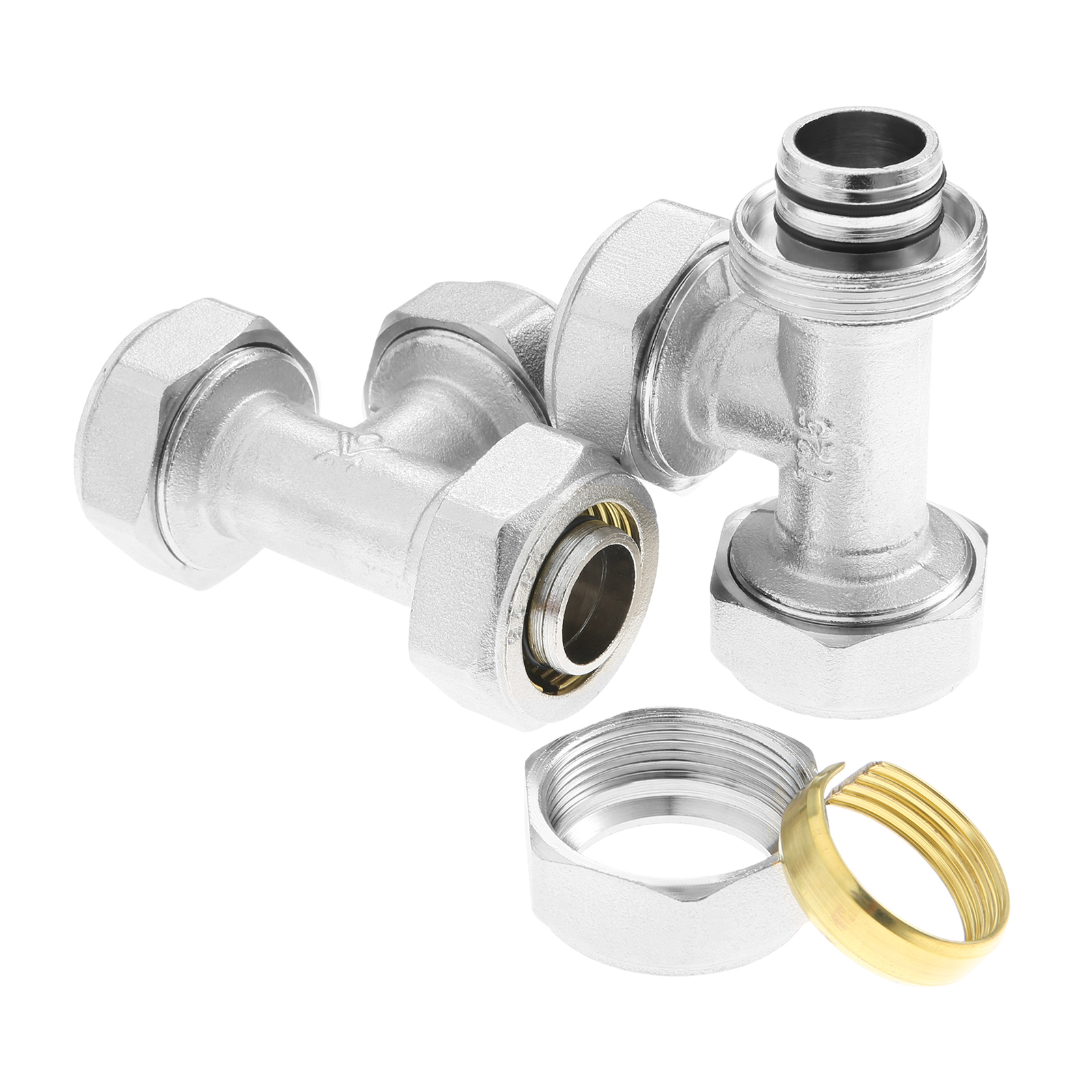 2Pcs 3/4’’ Tee Air Line Fittin - Compression Fitting Brass incelemesi ve fiyatı