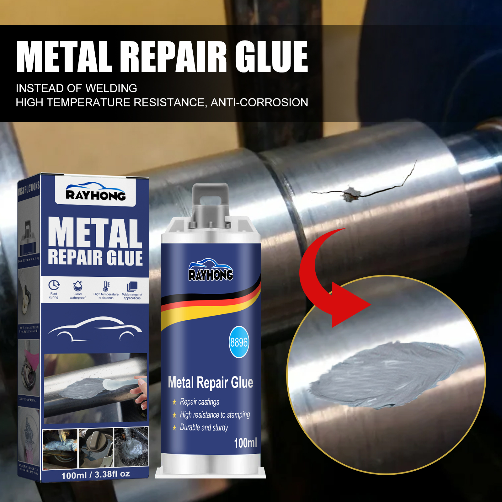 100ml Industrial Metal AB Cast - Solvent Weld Cement incelemesi ve fiyatı