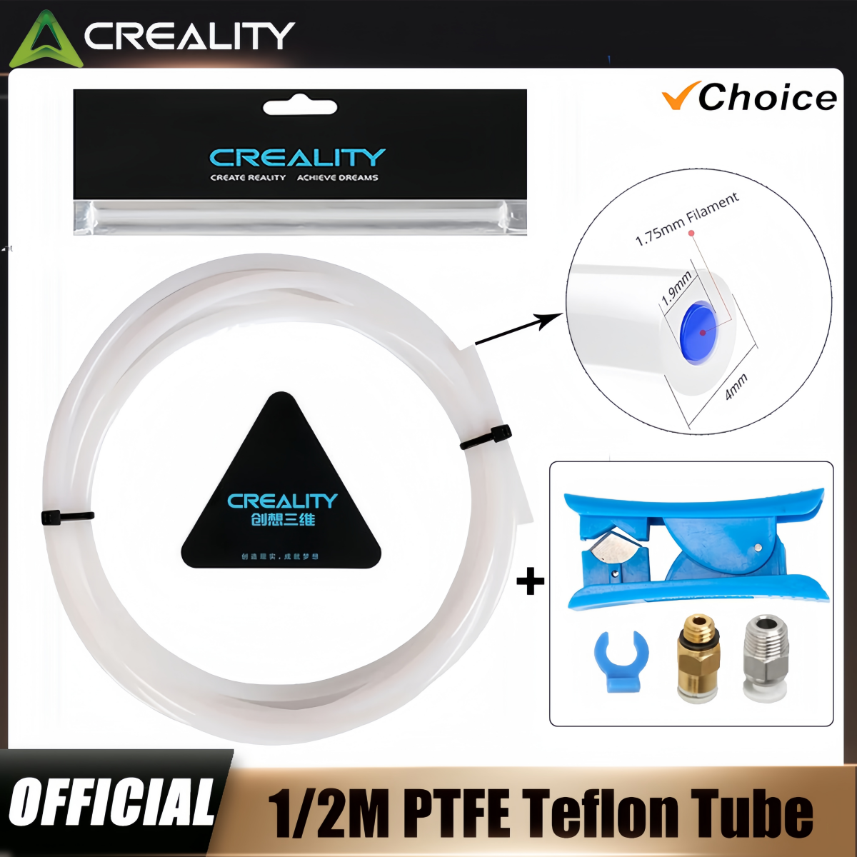 Creality 3D Printer PTFE Tube， - Ptfe Tape Thread incelemesi ve fiyatı