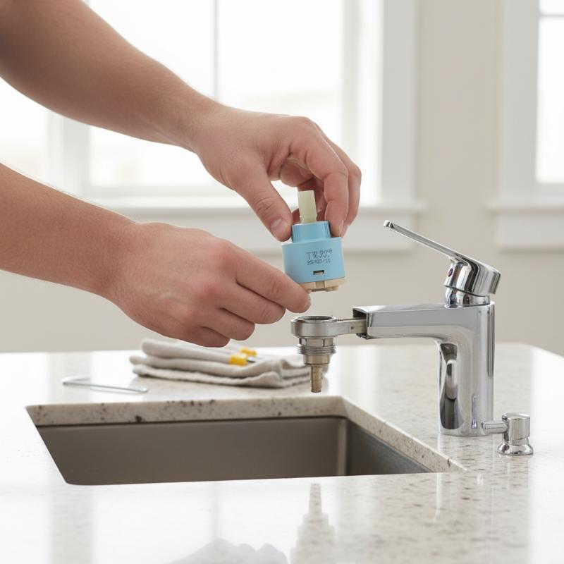 1Pcs Plastic Ceramic Cartridge - Basin Mixer Cartridge incelemesi ve fiyatı