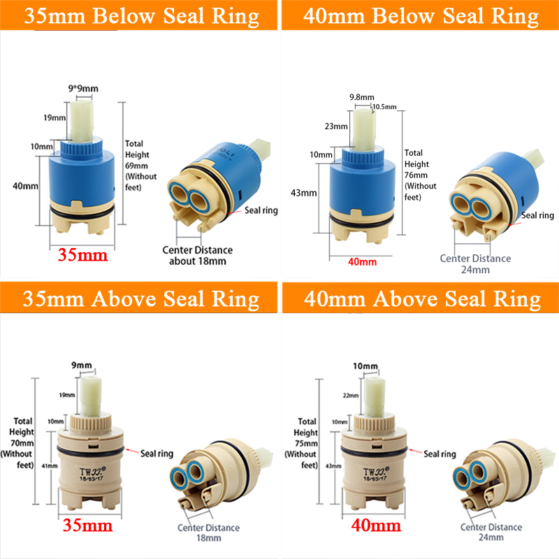 Tap Mixing High spool Valve 35 - Basin Mixer Cartridge incelemesi ve fiyatı